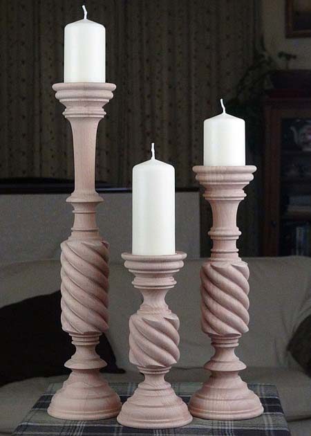 Kerzenstaender aus Holz KSB unb