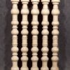 Gedrechselte Tischbeine Holz in marokkanischem Stil mit Kugeln und Ringen, Birke, TL67