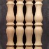 Gedrechselte Tischbeine Holz mit symmetrischem Motiv, TL13