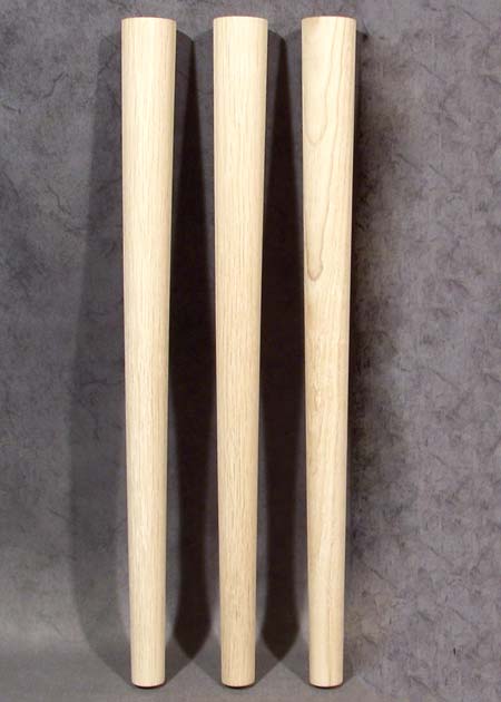 Tischbeine Holz in einfacher, konischer Form, Esche, TL95