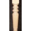 Tischbeine Holz in robuster Form, mit breiten Ziernuten, TL44