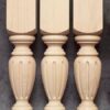 Tischbeine Holz in wunderschöner wölbiger Form, gedämpfte Buche, TL76