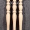 Tischbeine Holz mit gedrechselten Ringen, in schöner wölbiger Form, TL93