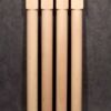 Tischbeine Holz mit kurzem zylindrischem oberem rechteckigem Teil, TL46