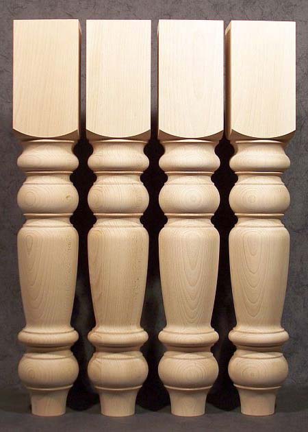 Tischbeine Holz mit robuster Erscheinung, Buche, TL73
