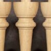 Möbelfüße Holz in eleganter gedrechselter Form, Eiche, GM16