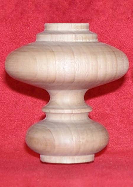 Schmale Möbelfüße Holz mit breiten Ringen amerikanischer Nussbaum, GM07